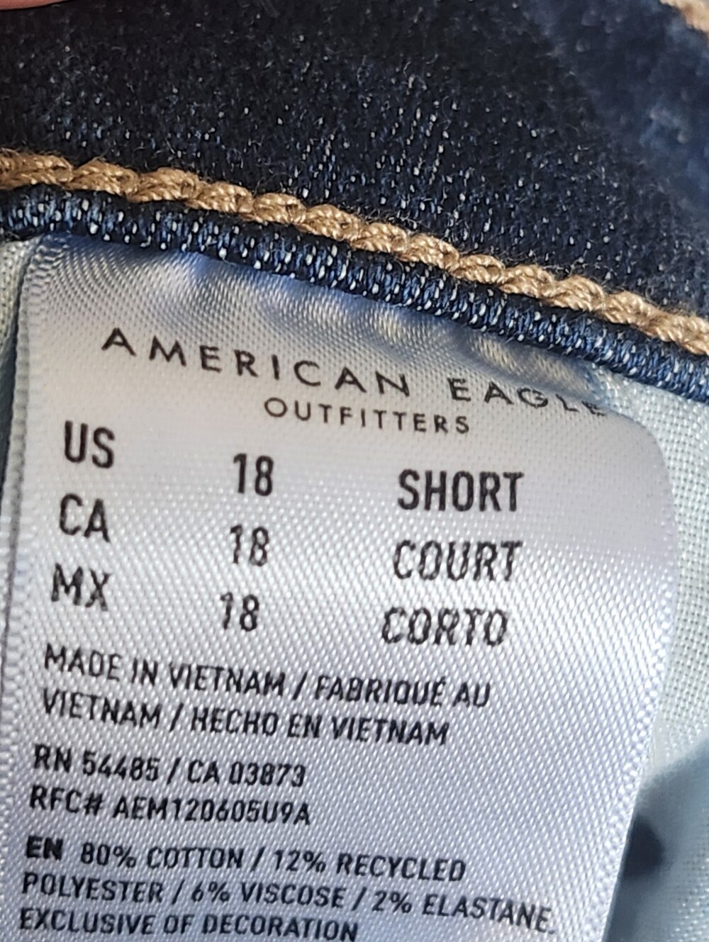 American Eagle Outfitters Super High Rise Flare Leg Jeans, 18 Short - Picture 8 of 11
